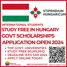 Stipendium Hungaricum (Government Of Hungary) Scholarships For ...